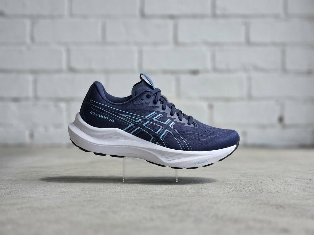 NEW ASICS men's gt 2000 14 shoes in midnight/stillwater